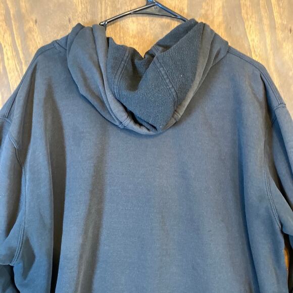 Carhartt Mens Sweatshirt Black Original Fit Hooded Long Sleeve XLarge - Picture 13 of 15